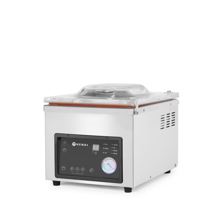 Pakowarka próżniowa - komorowa, HENDI, Profi Line, listwa zgrzewająca 260 mm, 230V/370W, 330x480x(H)360mm