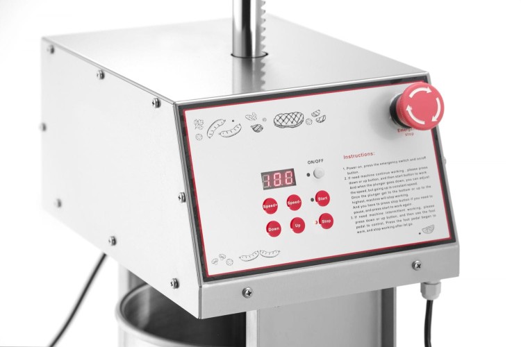 Nadziewarka elektryczna do kiełbas 15 l, HENDI, 15L, 230V/60W, 450x350x(H)750mm