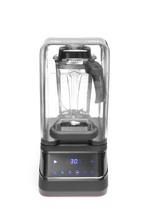 Blender barmański elektroniczny z obudową wyciszającą, HENDI, 2,5L, czarny, 220-240V/1680W, 250x300x(H)546mm