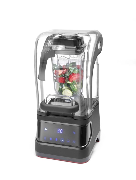 Blender barmański elektroniczny z obudową wyciszającą, HENDI, 2,5L, czarny, 220-240V/1680W, 250x300x(H)546mm
