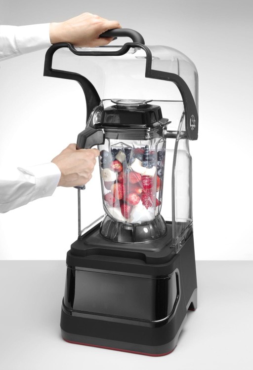 Blender barmański elektroniczny z obudową wyciszającą, HENDI, 2,5L, czarny, 220-240V/1680W, 250x300x(H)546mm