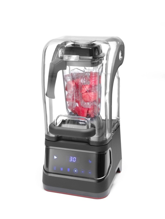 Blender barmański elektroniczny z obudową wyciszającą, HENDI, 2,5L, czarny, 220-240V/1680W, 250x300x(H)546mm