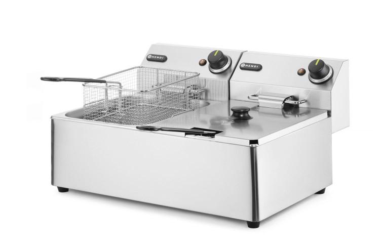 Frytownica 2×6 l, HENDI, Kitchen Line, 12L, 230V/6600W, 550x430x(H)305mm
