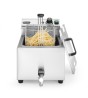 Frytownica manualna z kranem spustowym, 8 l, HENDI, Profi Line, 8L, jasnoszary, 230V/3500W, 305x515x(H)354mm