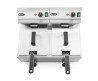 Frytownica manualna z kranem spustowym, 2 × 8 l, HENDI, Profi Line, 16L, 230V/7000W, 610x515x(H)369mm