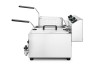 Frytownica manualna z kranem spustowym, 2 × 8 l, HENDI, Profi Line, 16L, 230V/7000W, 610x515x(H)369mm