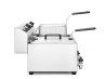 Frytownica manualna z kranem spustowym, 2 × 8 l, HENDI, Profi Line, 16L, 230V/7000W, 610x515x(H)369mm