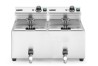 Frytownica manualna z kranem spustowym, 2 × 8 l, HENDI, Profi Line, 16L, 230V/7000W, 610x515x(H)369mm