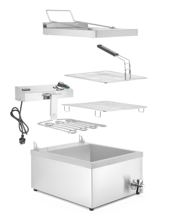 Smażalnik, HENDI, 12L, 230V/3500W, 630x860x(H)438mm