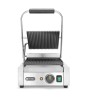 Grill kontaktowy pojedynczy, HENDI, góra i dół ryflowane, 230V/1800W, 310x375x(H)216mm