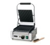 Grill kontaktowy pojedynczy, HENDI, góra i dół ryflowane, 230V/1800W, 310x375x(H)216mm