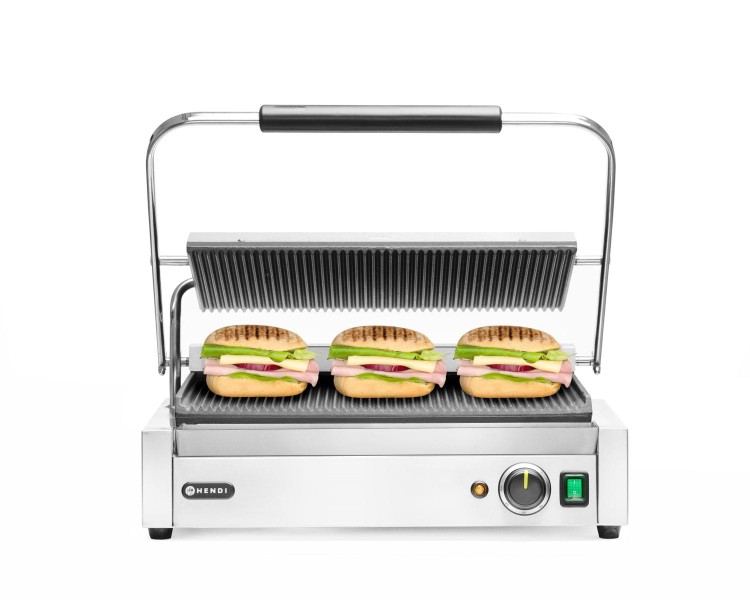 Grill kontaktowy Panini XL, HENDI, 230V/2700W, 548x464x(H)216mm