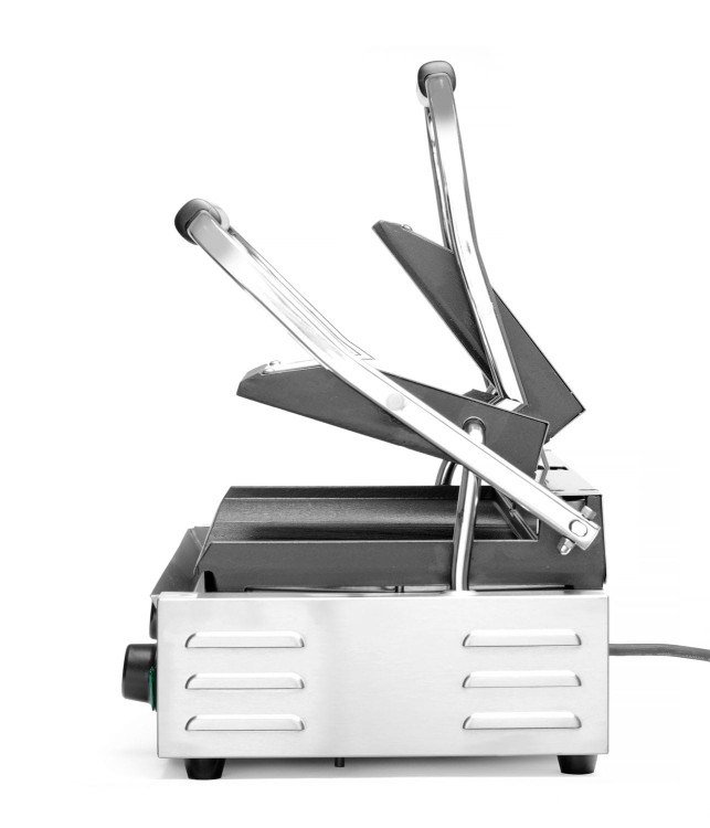 Grill kontaktowy podwójny Ryflowany, HENDI, góra i dół ryflowane, 230V/3600W, 570x375x(H)216mm