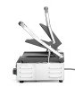 Grill kontaktowy podwójny Ryflowany, HENDI, góra i dół ryflowane, 230V/3600W, 570x375x(H)216mm