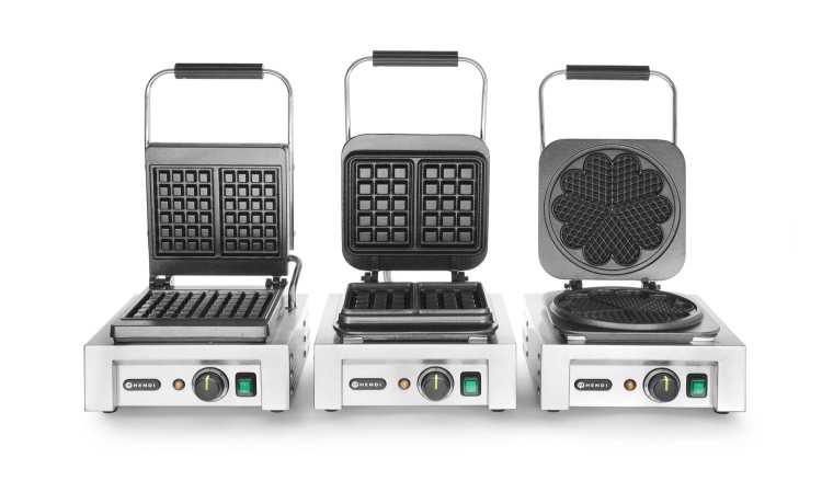 Gofrownica – mała kratka, HENDI, 230V/1500W, 330x437x(H)251mm