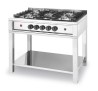 Kuchnia gazowa 5-palnikowa na podstawie otwartej, HENDI, Kitchen Line, 14,3kW, 900x640x(H)910mm