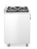 Kuchnia gazowa 5-palnikowa z konwekcyjnym piekarnikiem elektrycznym, HENDI, Kitchen Line, stalowy, srebrny, 230V/2900W, 14,3kW, 900x653x(H)900mm