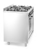 Kuchnia gazowa 5-palnikowa z konwekcyjnym piekarnikiem elektrycznym, HENDI, Kitchen Line, stalowy, srebrny, 230V/2900W, 14,3kW, 900x653x(H)900mm
