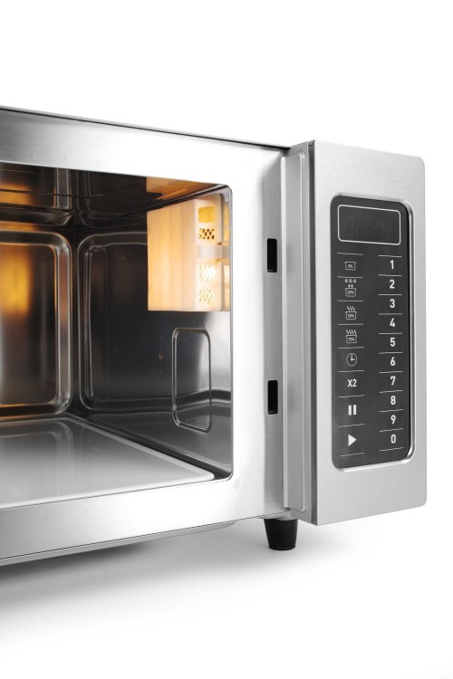 Kuchenka mikrofalowa z możliwością programowania 1000 W, HENDI, 23L, 230V/1550W, 509x572x(H)306mm