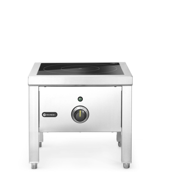 Taboret indukcyjny o dużej mocy, HENDI, 400V/5000W, 422x400x(H)366mm