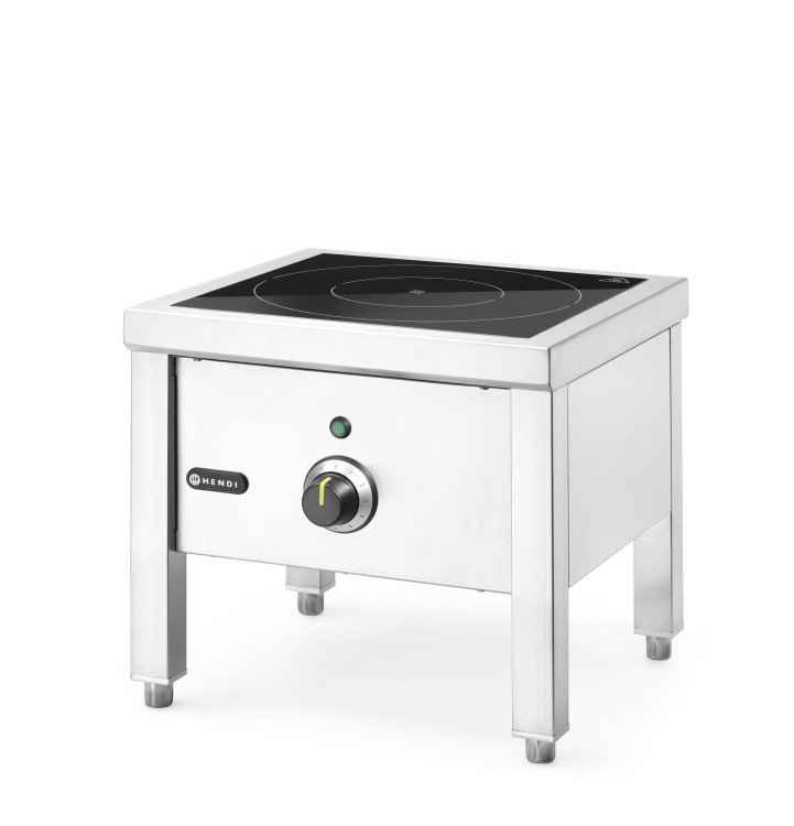 Taboret indukcyjny o dużej mocy, HENDI, 400V/5000W, 422x400x(H)366mm