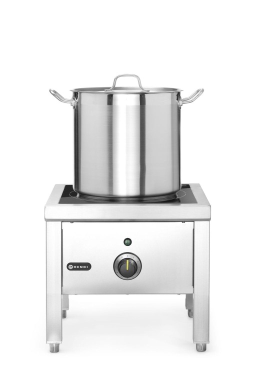 Taboret indukcyjny o dużej mocy, HENDI, 400V/5000W, 422x400x(H)366mm
