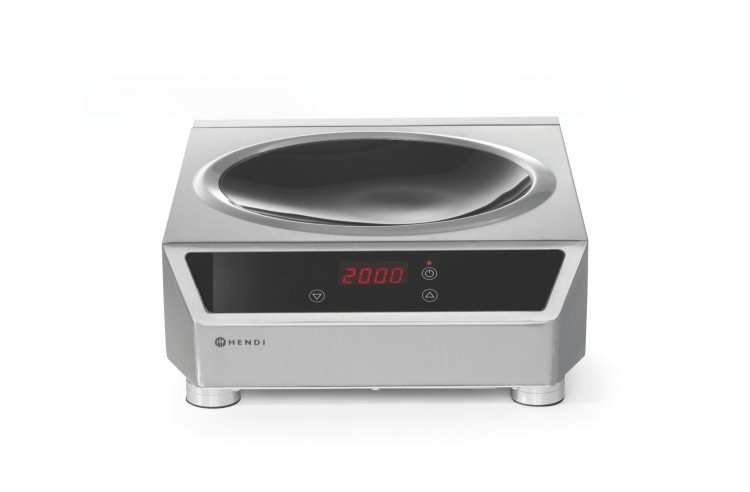 Wok indukcyjny 3500, HENDI, Profi Line, kuchenka, 230V/3500W, 340x450x(H)130mm