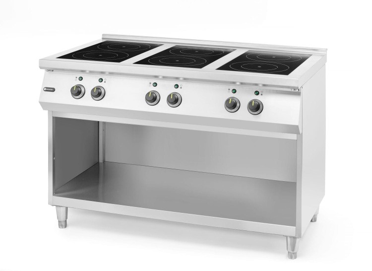 Kuchenka indukcyjna z 6 polami grzewczymi, HENDI, 400V/25500W, 1200x700x(H)890mm