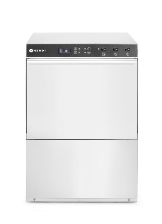 Zmywarka 50x50 Doppio, HENDI, z dozownikiem detergentu i pompą spustową, 400V/4900W