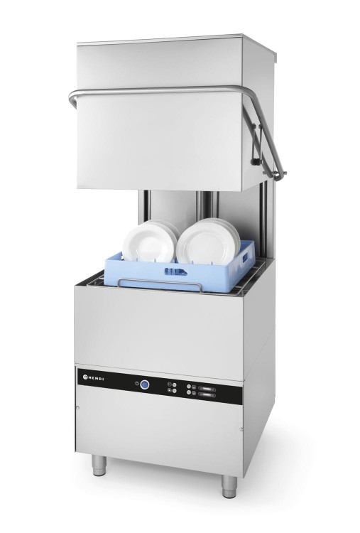 Zmywarka kapturowa 50x50 – sterowana elektromechanicznie, HENDI, z dozownikiem detergentu, 400V/8600W, 745x903x(H)1406mm