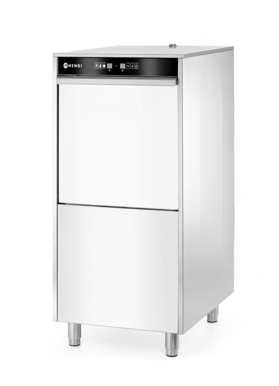Zmywarka do garnków i tac 50x60 – sterowana elektronicznie, z dozownikiem detergentu i pompą spustową, HENDI, 400V/7100W, 595x777x(H)1335mm