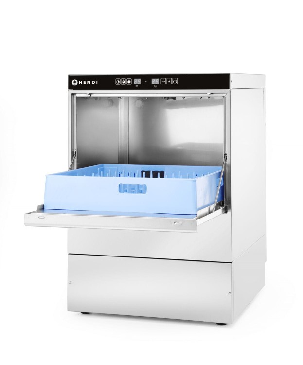 Zmywarka do naczyń 50x50 – sterowana elektronicznie, HENDI, 400V/6600W, 570x600x(H)830mm