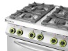 Kuchnia gazowa 4-palnikowa z konwekcyjnym piekarnikiem elektrycznym GN 1/1, HENDI, Kitchen Line, 230V/3000W, 19kW, 800x722x(H)900mm