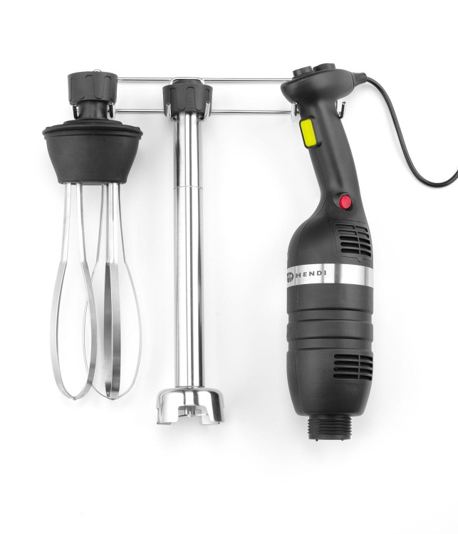 Zestaw: Mikser ręczny 350 ze zmienną prędkością + rózga + wieszak, HENDI, Kitchen Line, czarny, 230V/350W, 110x324x(H)816mm