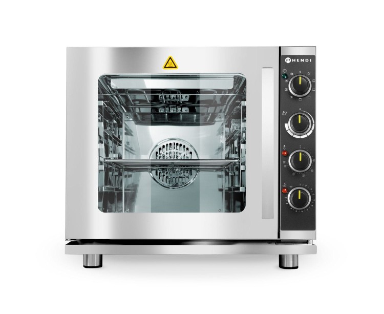 Piec konwekcyjno-parowy multifunkcyjny 4xGN 2/3 – elektryczny, HENDI, jasnoszary, 230V/3000W, 625x585x(H)590mm