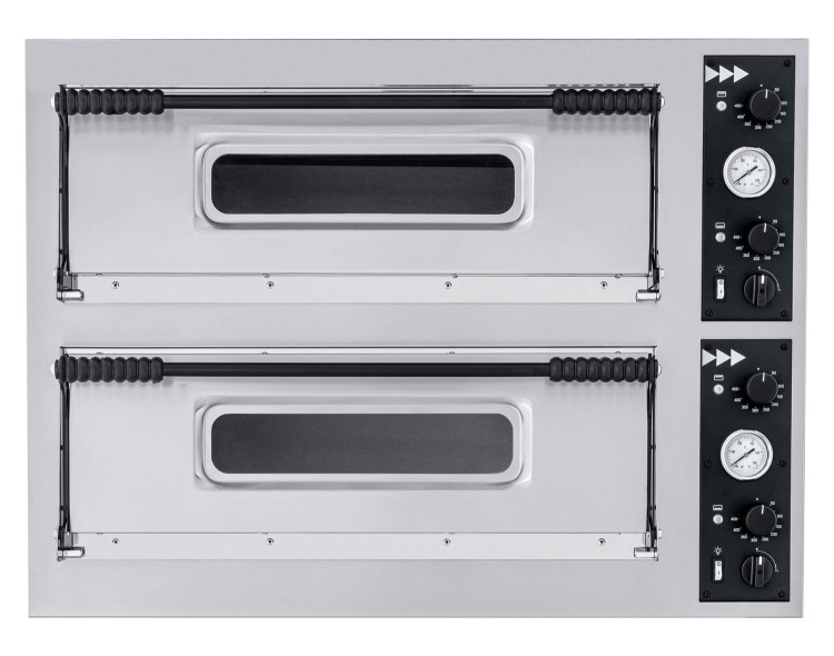Piec do pizzy Basic XL 66, HENDI, 2 komory, 400V/18000W, 1365x955x(H)745mm