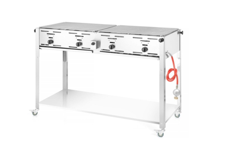 Grill gazowy Grill-Master Quattro, HENDI, 22kW, 1330x600x(H)920mm