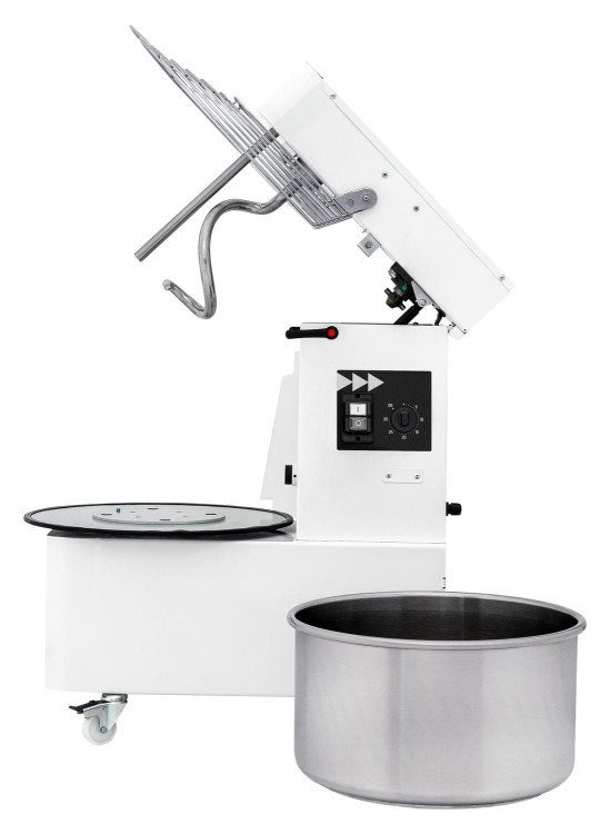 Miesiarka spiralna z wyjmowaną dzieżą o 2 prędkościach, 41 l, Prismafood, 112 kg/h, 41L, 400V/1700W, 480x815x(H)850mm