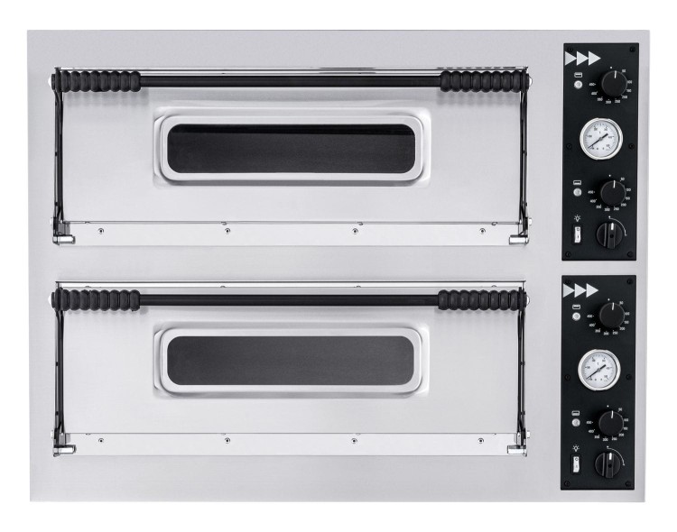 Piec do pizzy Basic 44, Prismafood, 2 komory, 400V/9400W, 975x814x(H)745mm