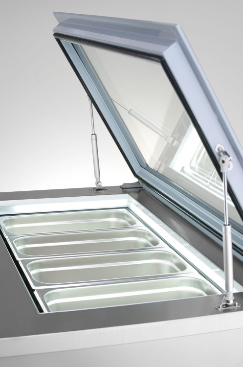 Witryna mroźnicza nastawna, Arktic, 220-240V/210W, 867x735x(H)373mm
