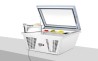 Witryna mroźnicza nastawna, Arktic, 220-240V/210W, 867x735x(H)373mm