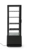 Witryna chłodnicza nastawna, 98 l, Arktic, czarny, 230V/210W, 444x397x(H)1100mm