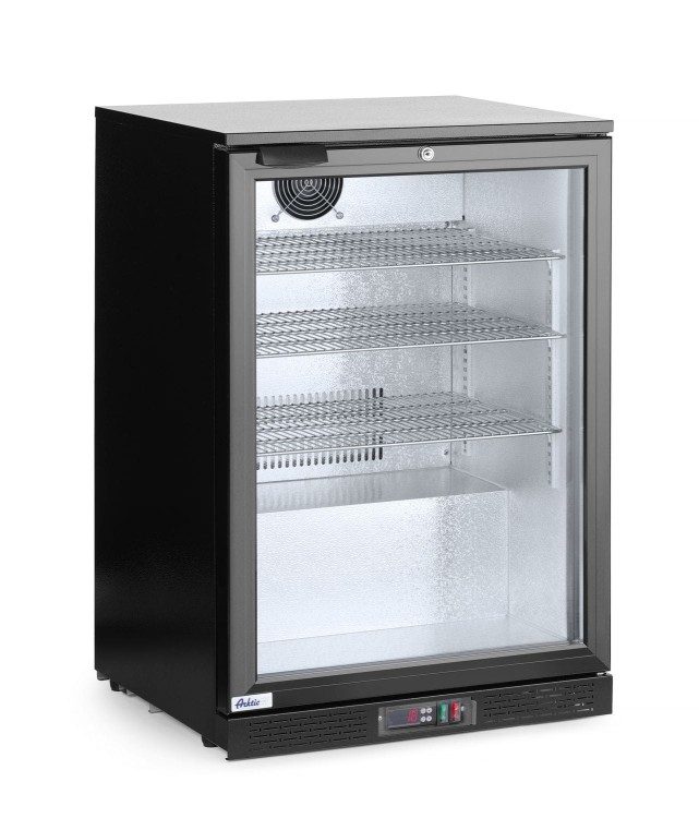 Lodówka barowa 1-drzwiowa, Arktic, 105L, czarny, 220-240V/120W, 600x530x(H)865mm
