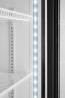 Lodówka barowa z podświetlanym panelem, 1-drzwiowa, Arktic, 254L, czarny, 220-240V/250W, 578x605x(H)1980mm