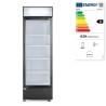 Lodówka barowa z podświetlanym panelem, 1-drzwiowa, Arktic, 254L, czarny, 220-240V/250W, 578x605x(H)1980mm