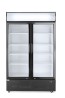 Lodówka barowa z podświetlanym panelem, 2-drzwiowa, Arktic, 512L, czarny, 220-240V/510W, 1120x585x(H)1900mm
