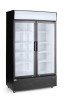 Lodówka barowa z podświetlanym panelem, 2-drzwiowa, Arktic, 512L, czarny, 220-240V/510W, 1120x585x(H)1900mm