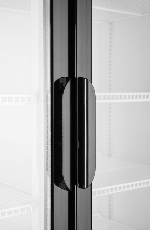 Lodówka barowa z podświetlanym panelem, 2-drzwiowa, Arktic, 512L, czarny, 220-240V/510W, 1120x585x(H)1900mm