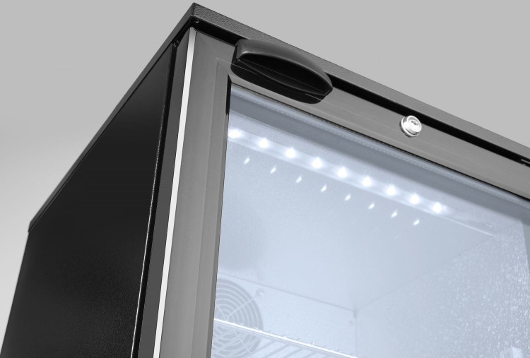 Lodówka barowa 1-drzwiowa, Arktic, 86L, czarny, 220-240V/120W, 500x530x(H)865mm