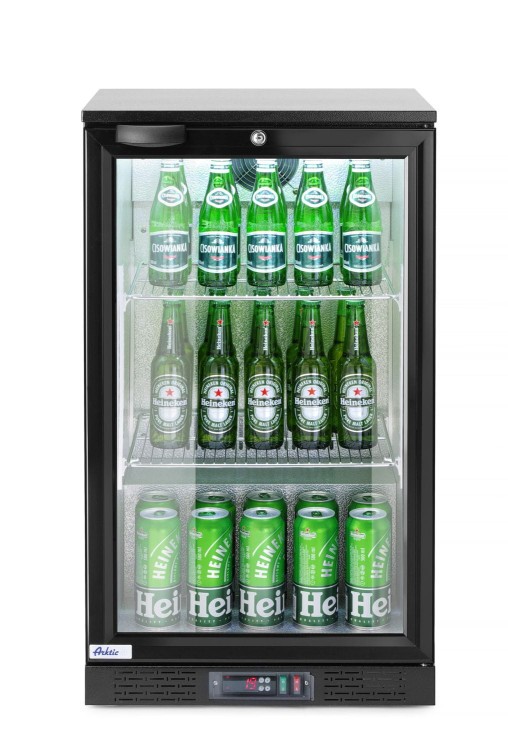 Lodówka barowa 1-drzwiowa, Arktic, 86L, czarny, 220-240V/120W, 500x530x(H)865mm